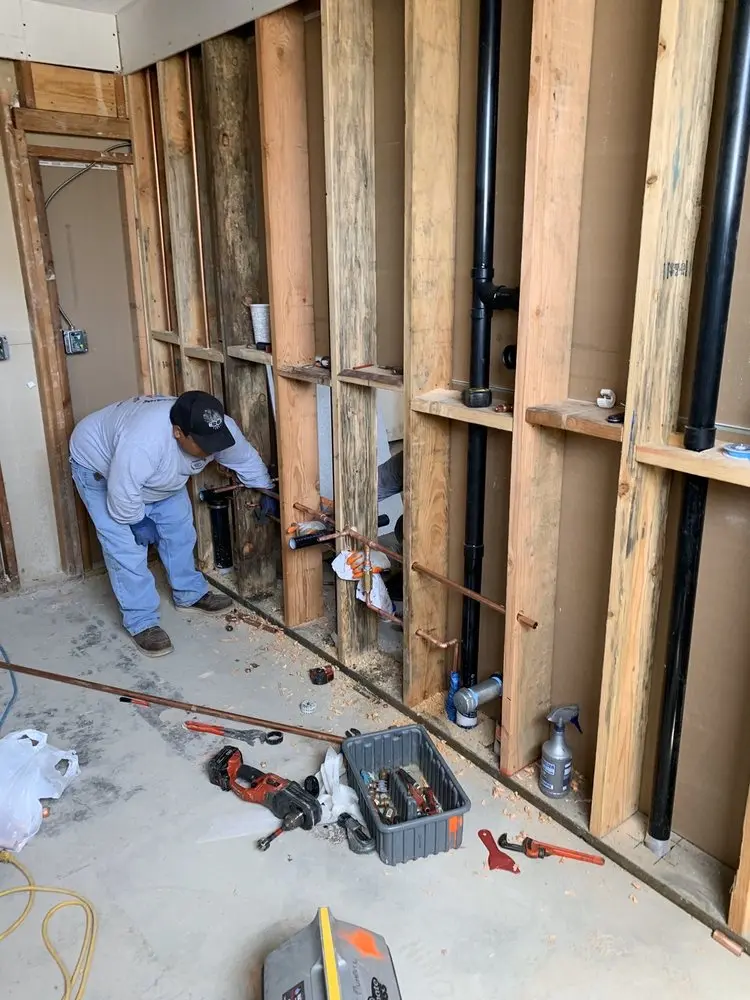 Commercial rough-in plumbing for Gas Line Repair in Westford Station